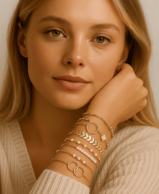 Bracelets assortis femme – Collection dorée