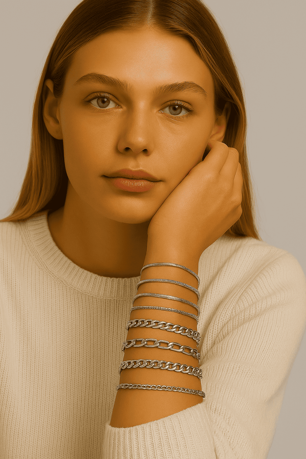 Bracelets en argent, bijoux tendance pour femmes élégantes et sophistiquées, à porter en stacking pour un look moderne et chic, parfaits pour toutes les occasions de la mode.