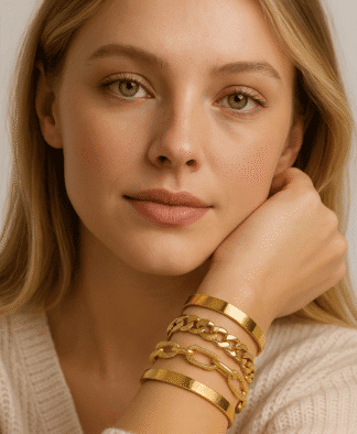 Set bracelets femme dorés – tendance 2026